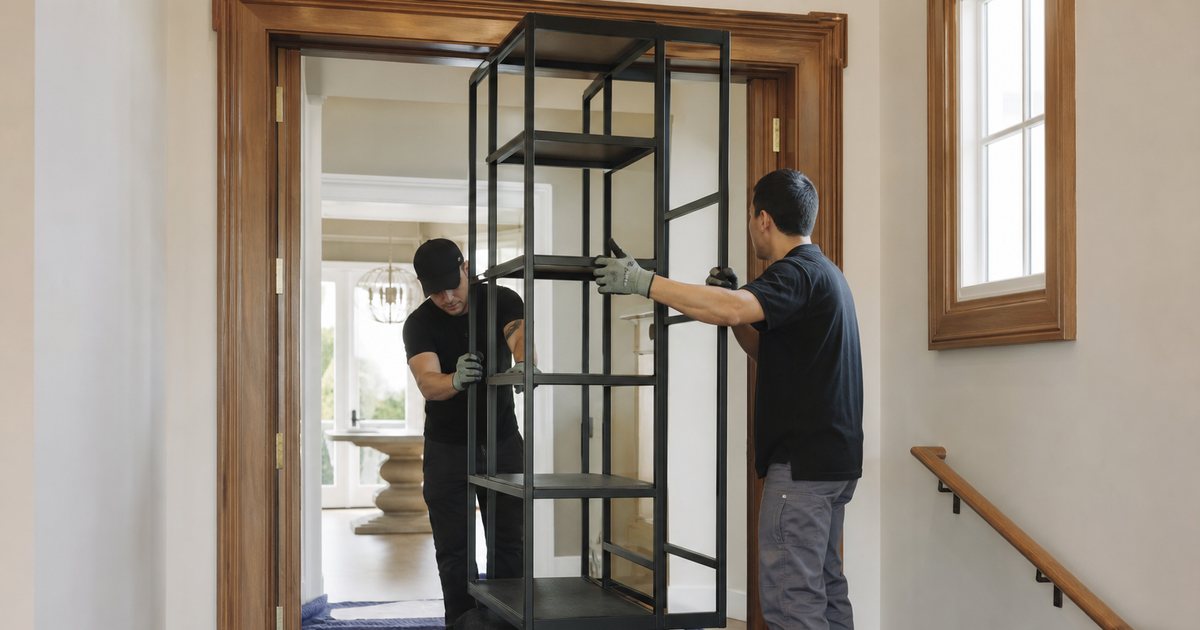 What should a homeowner do when premium gym equipment will not fit through the doorway or stairwell?