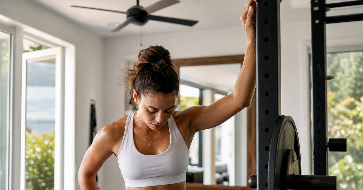 Why does ventilation matter as much as equipment in a home gym?
